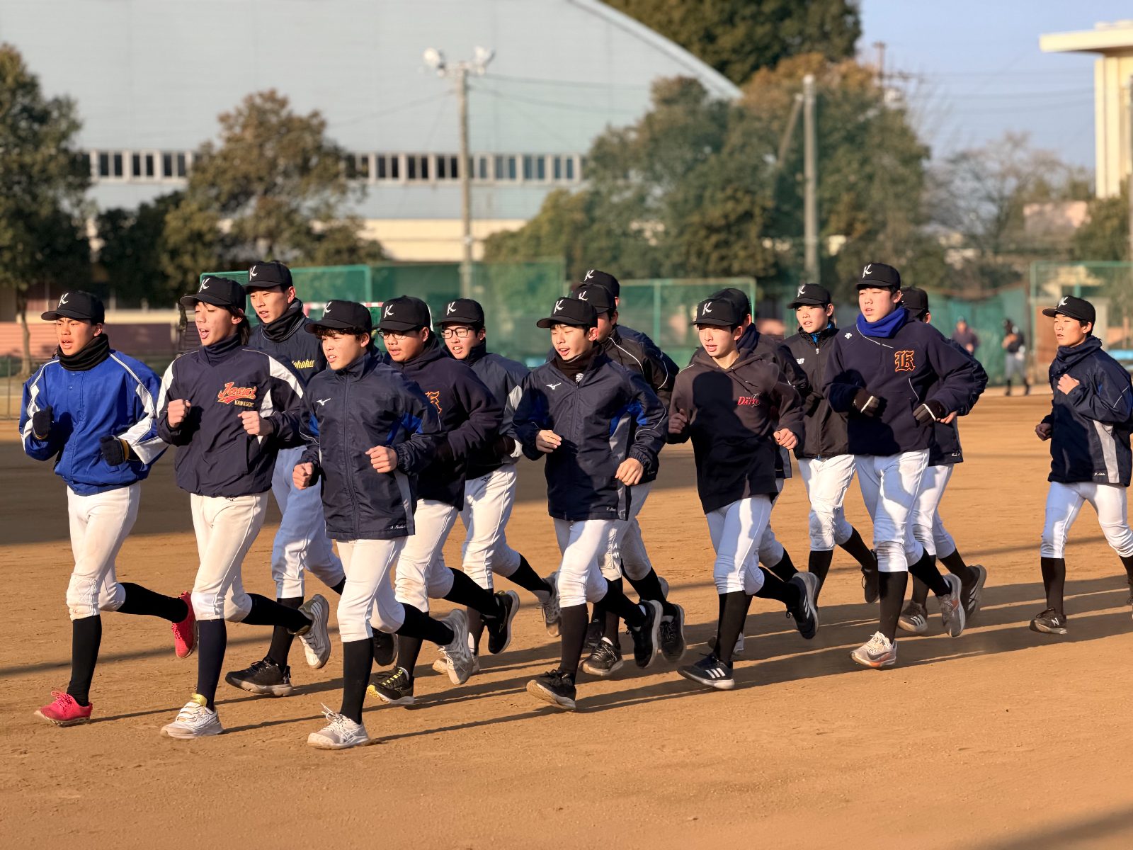 チーム集合・全員で気合いを込めて
